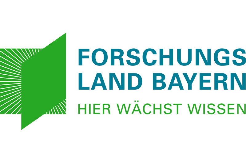 Logo: Forschungsland Bayern - hier wächst Wissen