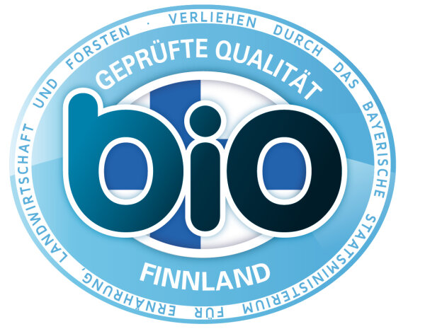 Geprüfte Bio-Qualität – Finnland (verliehen durch das Bayerische Staatsministerium für Ernährung, Landwirtschaft und Forsten)