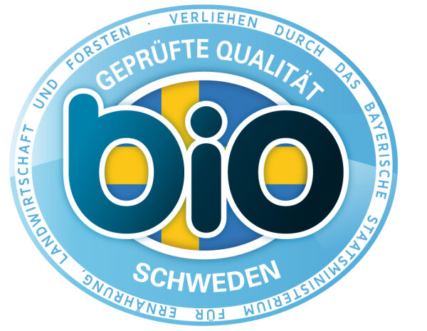Geprüfte Bio-Qualität – Schweden (verliehen durch das Bayerische Staatsministerium für Ernährung, Landwirtschaft und Forsten)