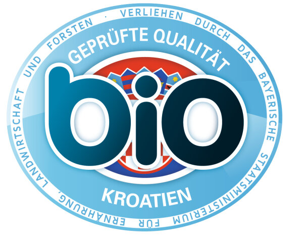 Geprüfte Bio-Qualität – Kroatien (verliehen durch das Bayerische Staatsministerium für Ernährung, Landwirtschaft und Forsten)