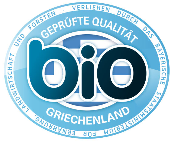 Geprüfte Bio-Qualität – Griechenland (verliehen durch das Bayerische Staatsministerium für Ernährung, Landwirtschaft und Forsten)