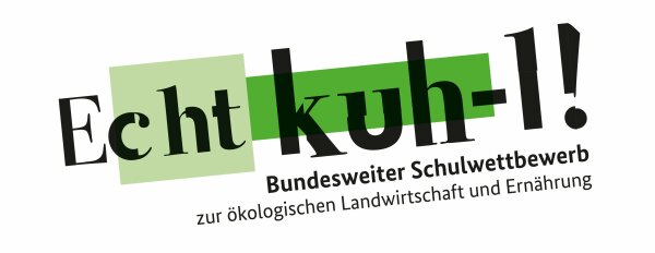 Logo zum Bundesweiten Schulwettbewerb Echt kuh-l zur ökologischen Landwirtschaft und Ernährung